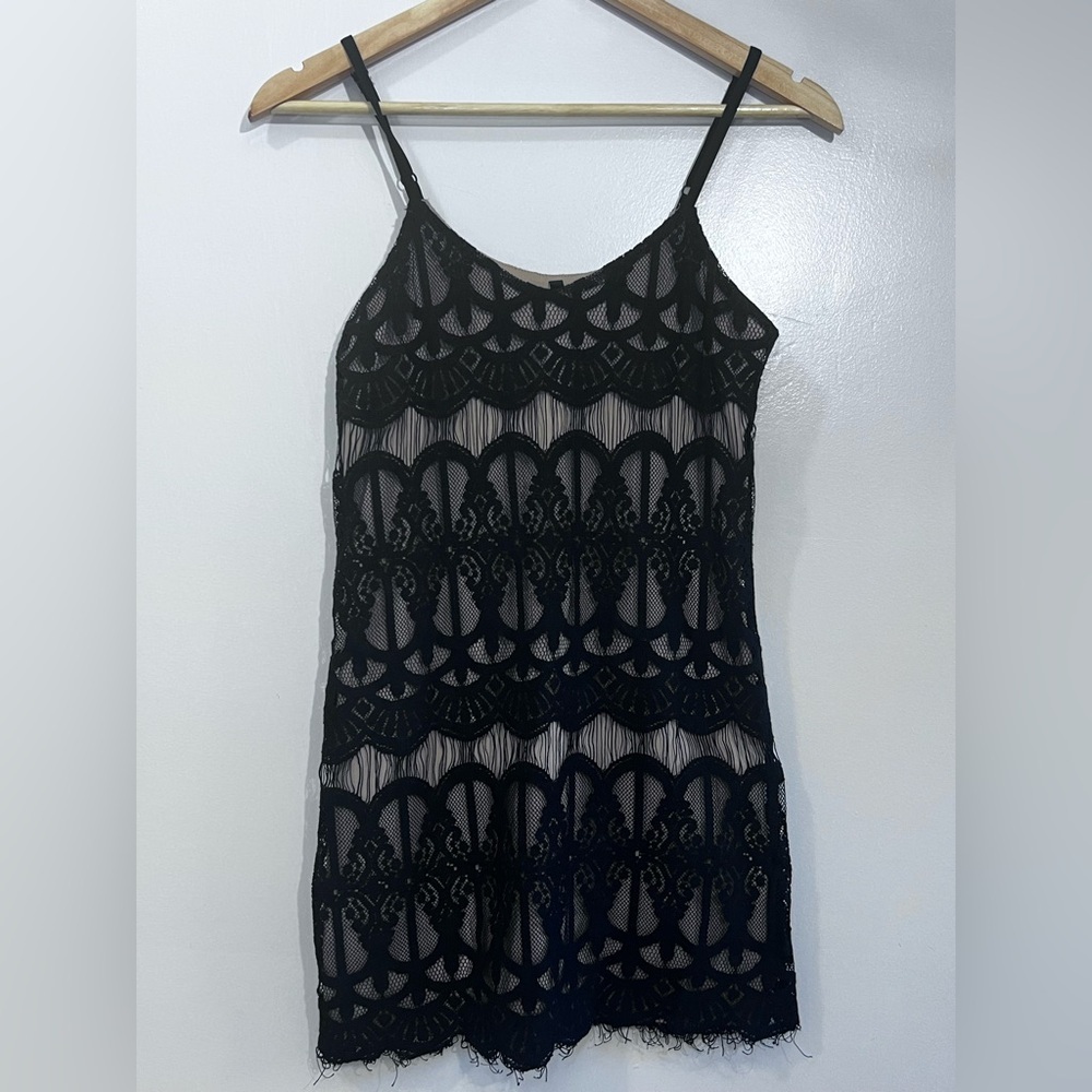 Fire Los Angeles Black Lace Dress